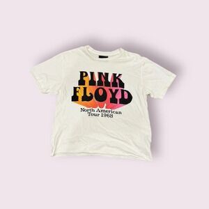 Retrobrand Pink Floyd North American Tour 1968‎ Graphic T Shirt Cream Womens